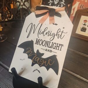 Halloween Midnight Moonlight Sign
